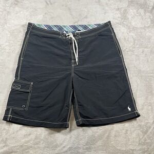 Polo Ralph Lauren Swim Trunks Mens XL Blue Board‎ Shorts EUC